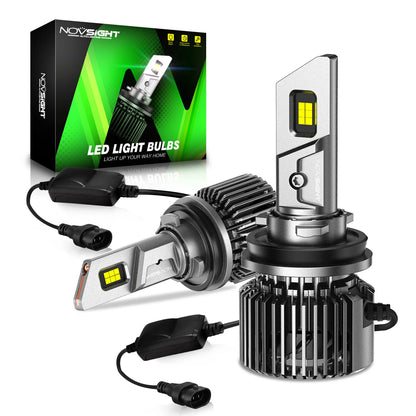 2X H11 H8 H9 LED Headlight Bulbs for NOVSIGHT Combo (22000LM)