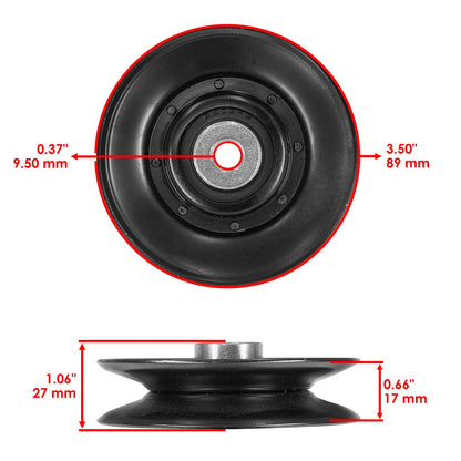 Idler Pulley Replacement for Husqvarna LTH1742 LTH18542 LTH2042 YT120 (2000-2000)