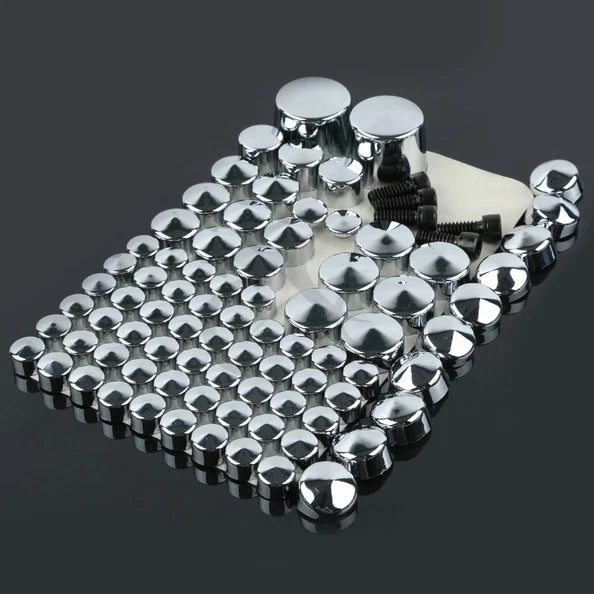 Chrome Topper Bolt Cap Cover for Harley Davidson Softail (2007–2013)