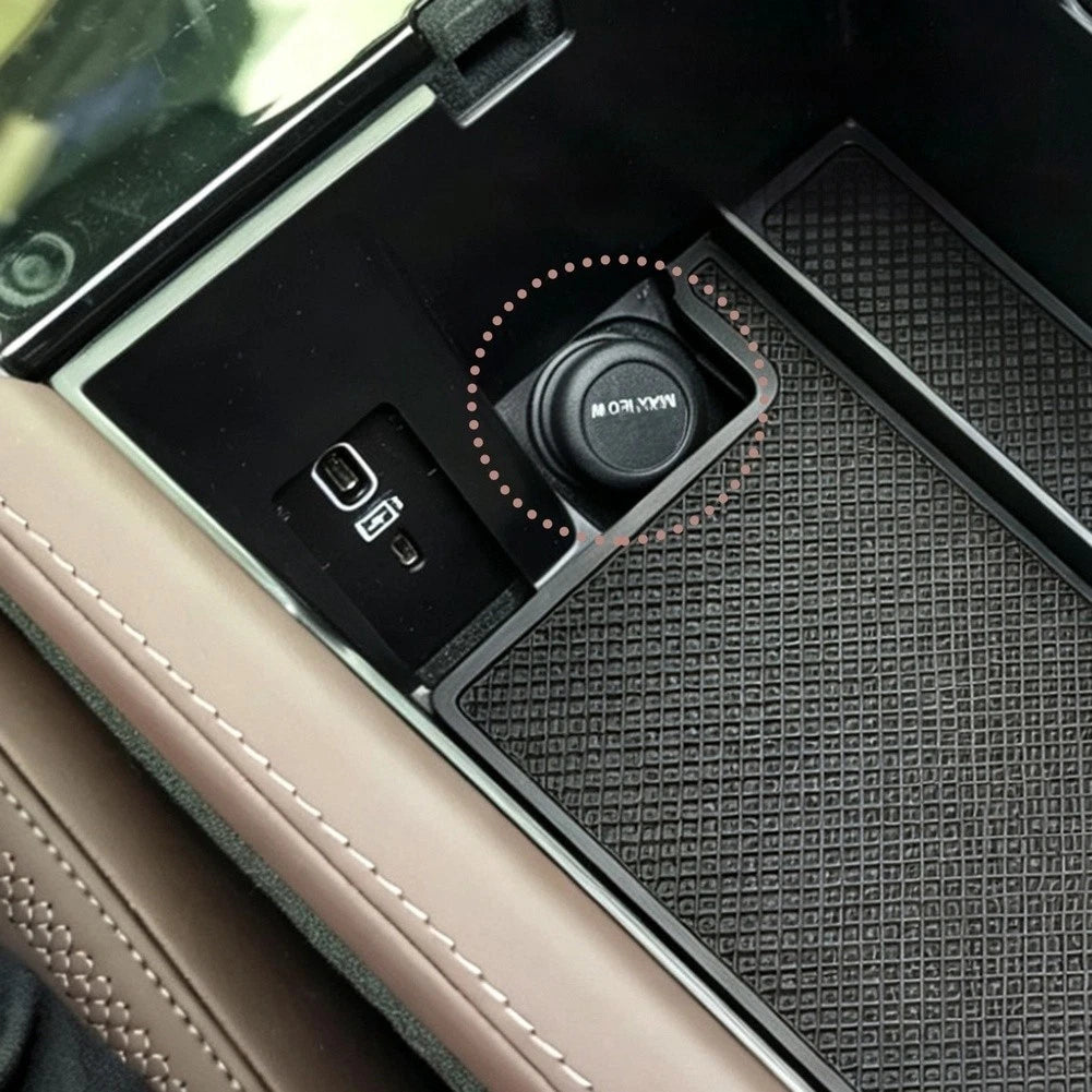 Center Console Organizer Box for Volvo S90 (2026) Black ABS Storage