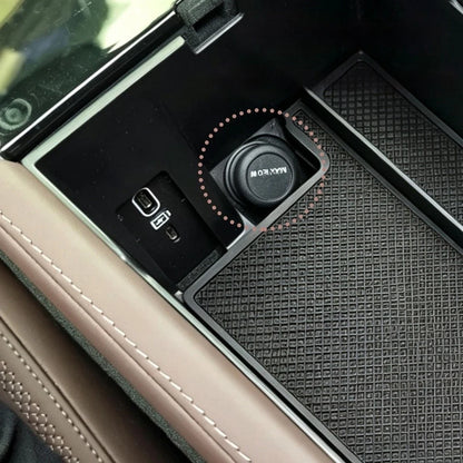 Center Console Organizer Box for Volvo S90 (2026) Black ABS Storage