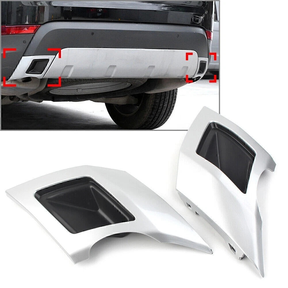 Rear Bumper Tailpipe Cover for Land Rover Discovery 5 (2017–2021) Silver