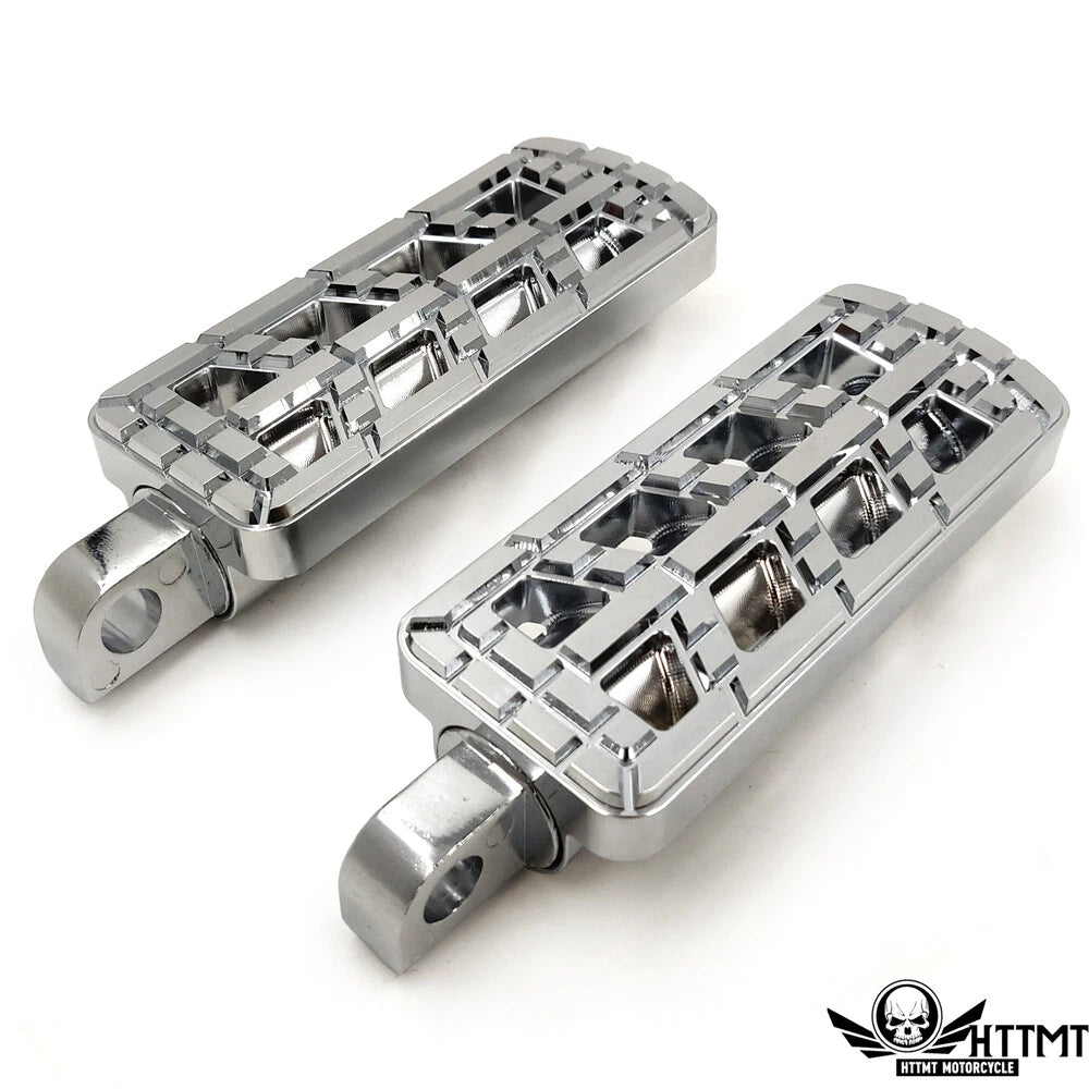 Chrome Dominator Cut Foot Peg for Harley Softail (2014–2023)