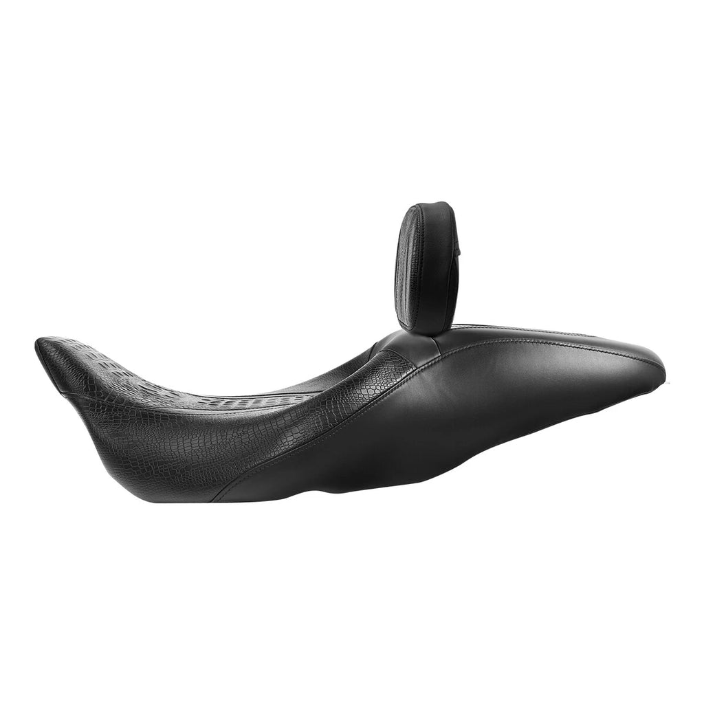 Black Driver Passenger Seat & Backrest for Harley Electra Glide (2009–2023)