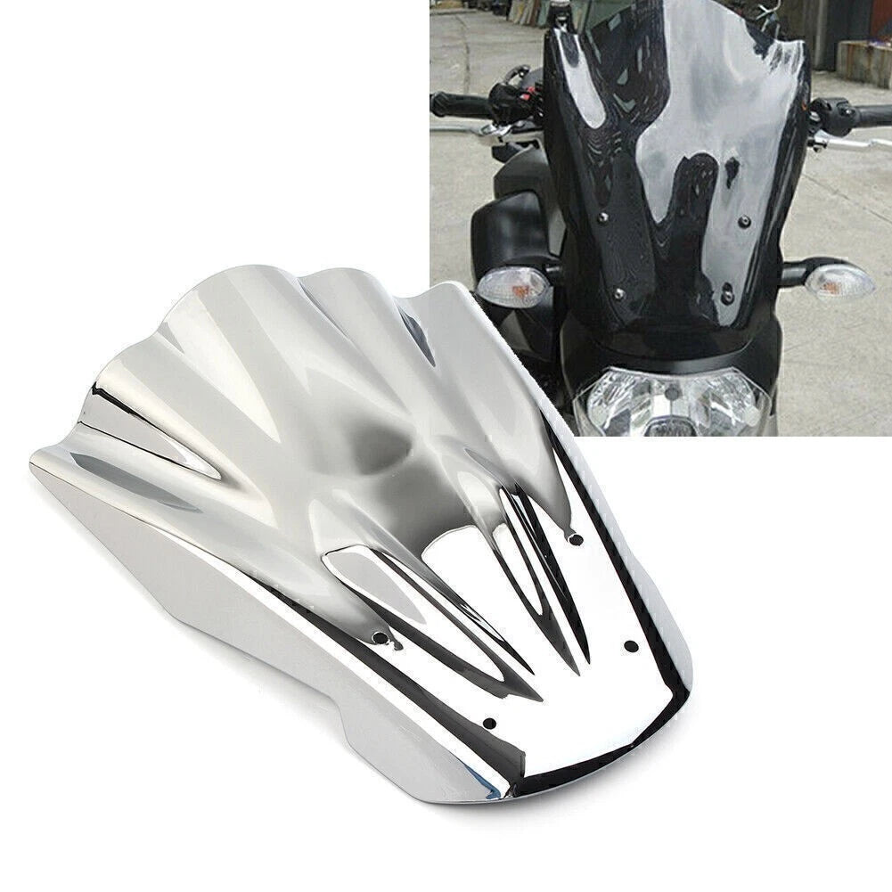 Windshield Windscreen Deflector for Yamaha MT 07 (2014–2017) Silver