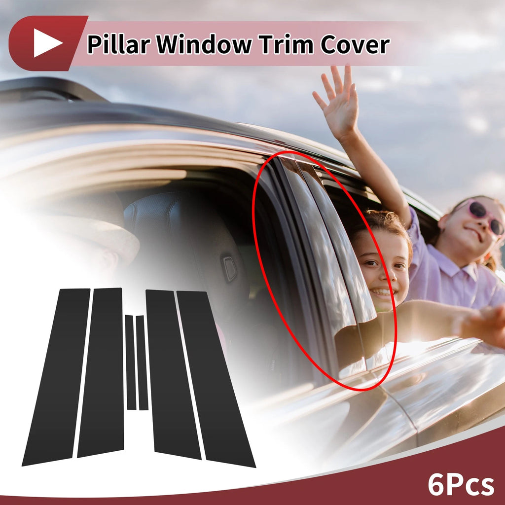 Front Rear Left Right Door Pillar Window Trim for Mazda 2 Sedan (2007–2013)
