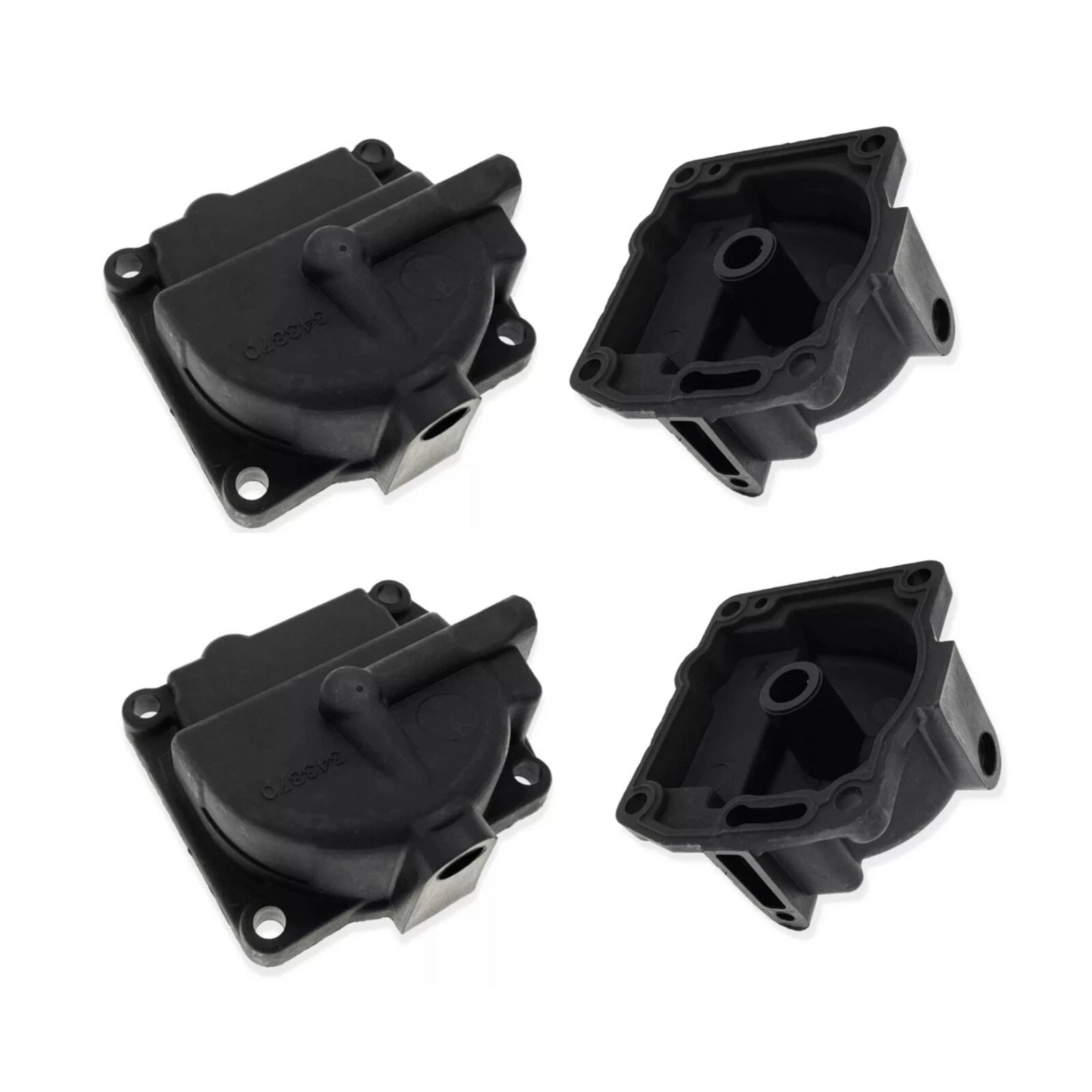 Set of 4 Carburetor Bowls for Johnson Evinrude 90-105 HP (433000, 766418)