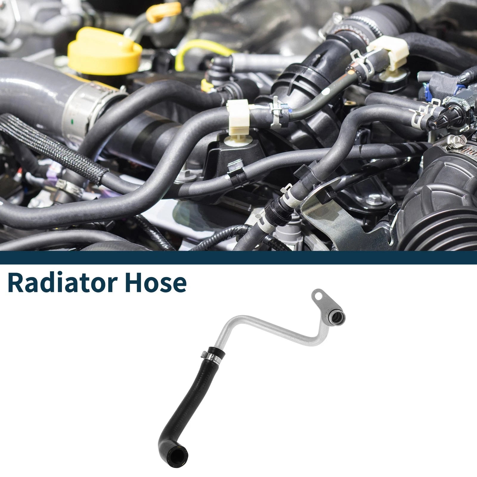 Radiator Hose Replacement for BMW X5 2011–2013 Metal Black