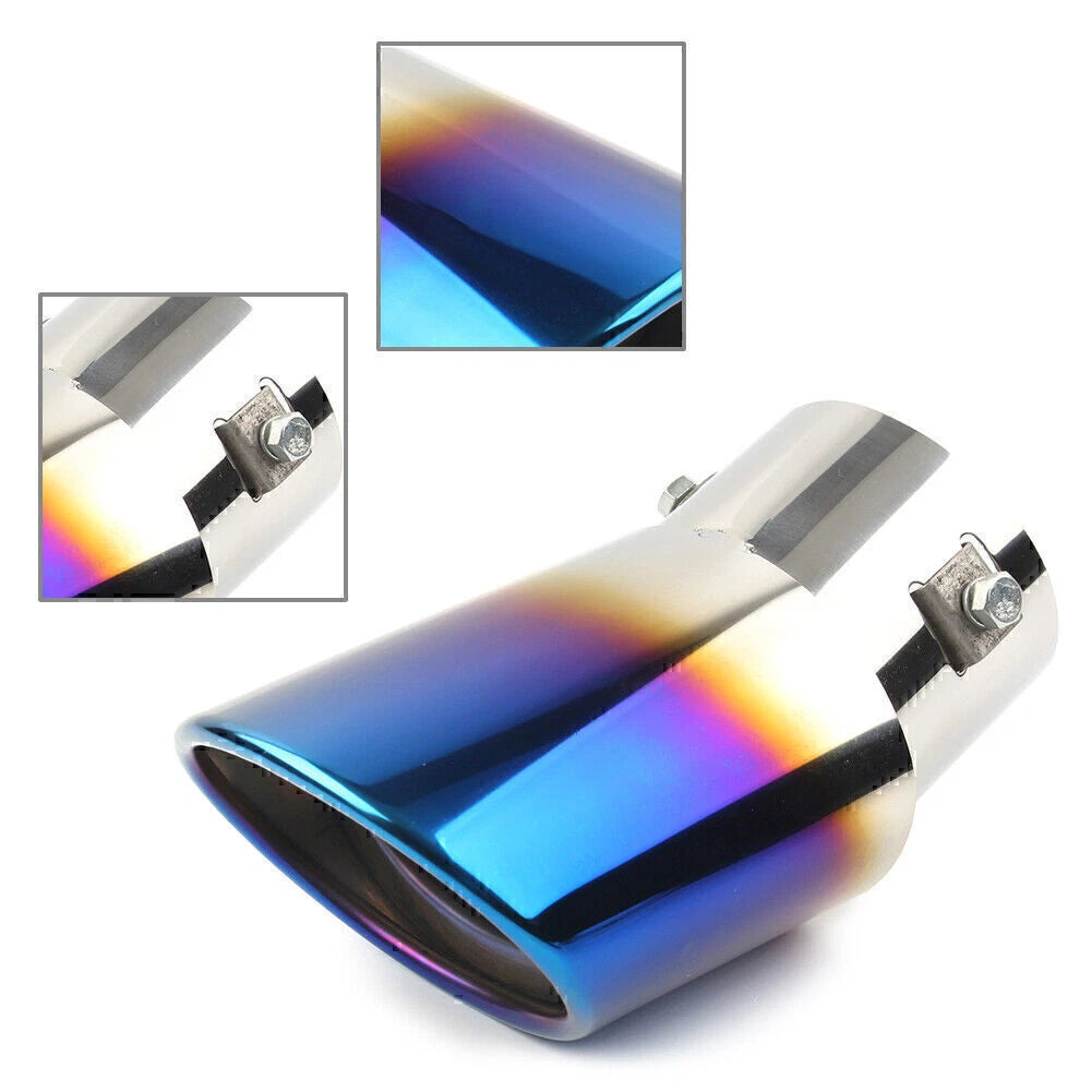 Stainless Steel Bent Exhaust Pipe Tail Muffler Tip for Universal Fit (2000–2023)