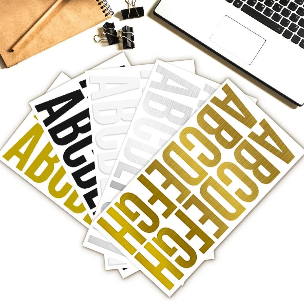 Waterproof PVC Letter Stickers for DIY Craft Art Office Decor