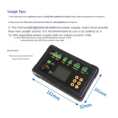 QD300 Ignition Coil and Fuel Injector Tester with IGBT 3A