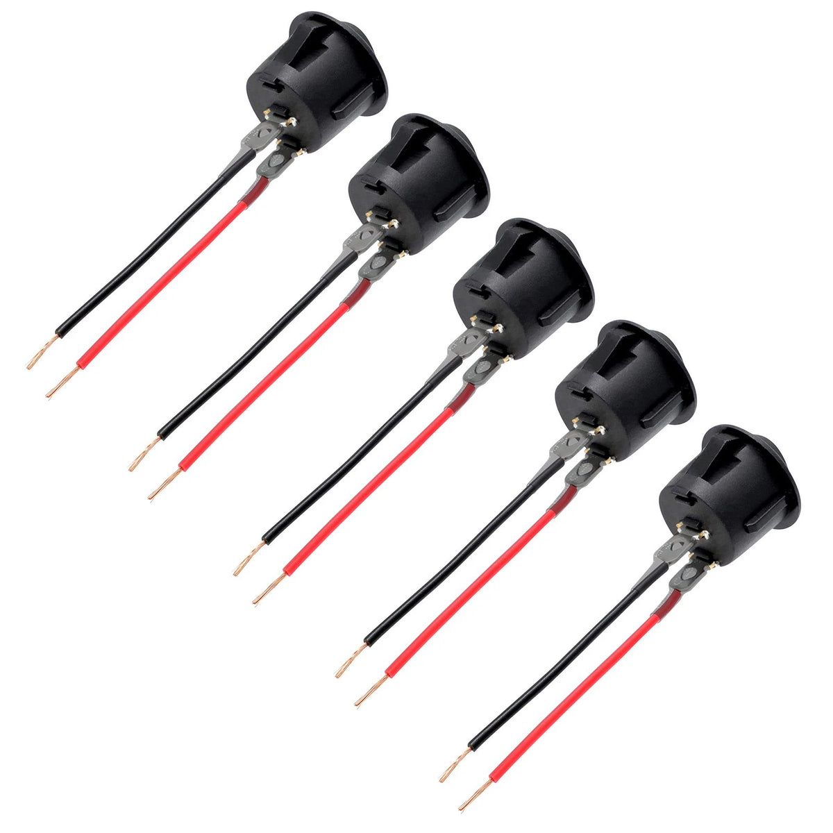 5Pcs 12V Round Rocker Switch for Various Applications (80000 Cycles)