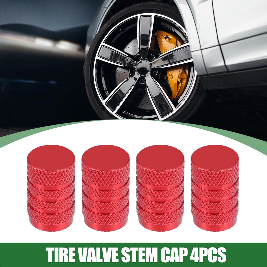 4 Pcs Tire Valve Stem Caps Universal Replacement for Car SUV Bike 17mm
