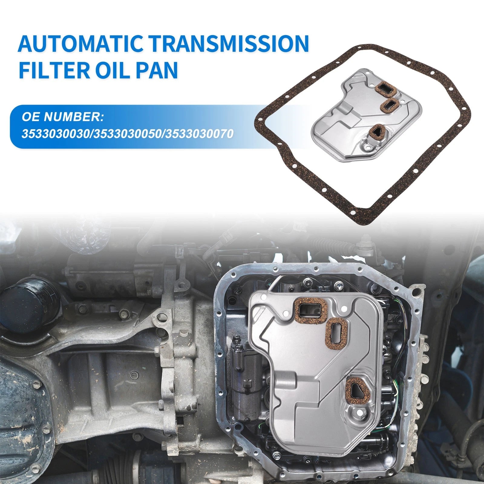 Transmission Filter Oil Pan Gasket Kit Replacement for Lexus GS400 (1998–2005)