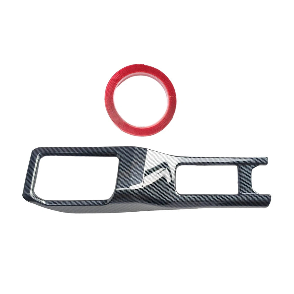 Carbon Fiber Look Gear Shift Panel Cover Trim for Jeep Wrangler JL JT (2018–2023)