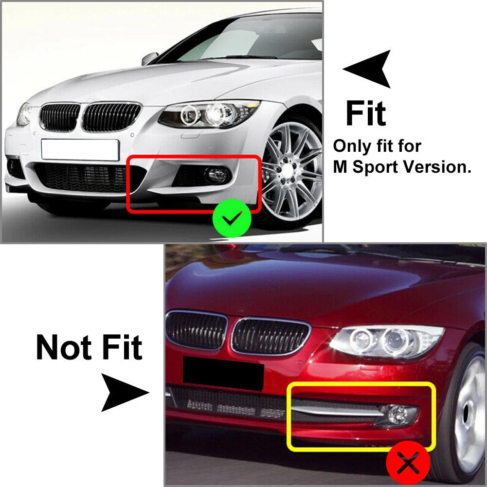 Bumper Lip Corner Splitters for BMW 3 Series E92 E93 M-Tech 325i 328i (2010–2013)