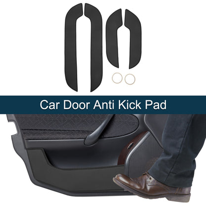 Door Anti Kick Pad Protector Sticker for Lexus NX300 2015–2020 Black Set