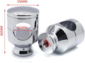 Chrome Straight 2" Rise Handlebar Risers for Harley