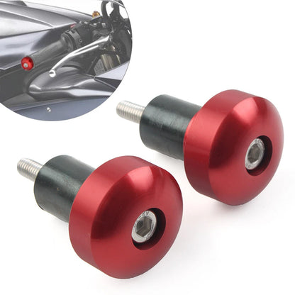 1 Pair Red Aluminum Handlebar Grips for Yamaha YZF-R1 (2000–2023)
