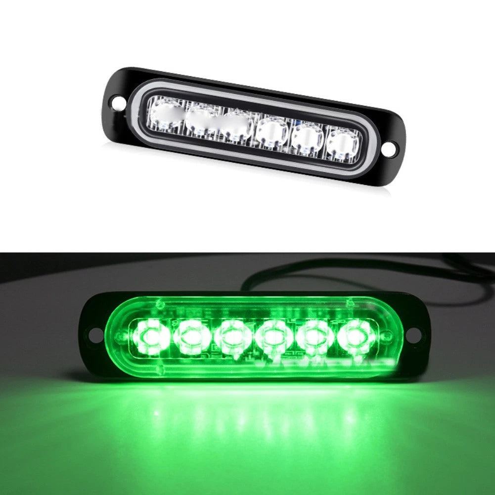 Ultra Thin 6 LED Side Light for Trucks Cars Motorcycles (12V 24V DC)