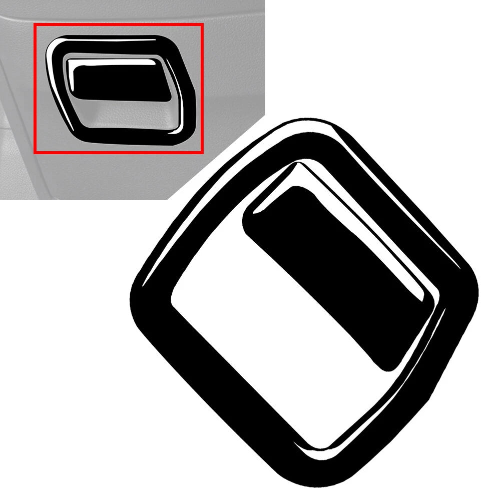 Piano Black Driver Storage Box Panel Cover Trim for Audi A4 A5 (2016–2023)