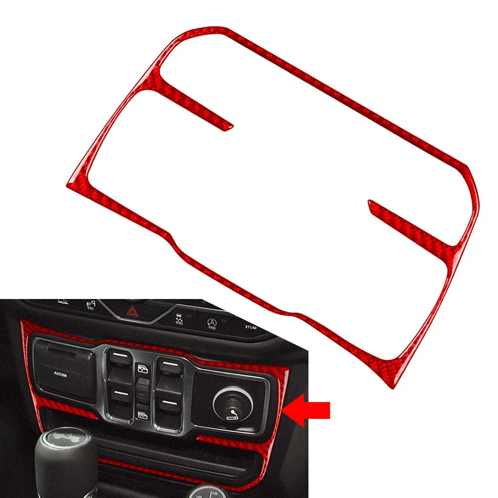 Window Control Switch Button Panel Cover Trim for Jeep Wrangler JL JLU (2018–2023)