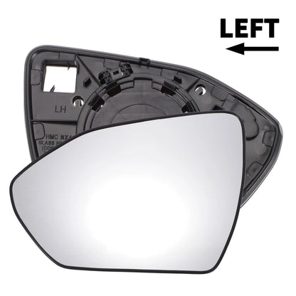 Left Side White Mirror Glass with Back Non-Heated for Hyundai Tucson (2022–2024)