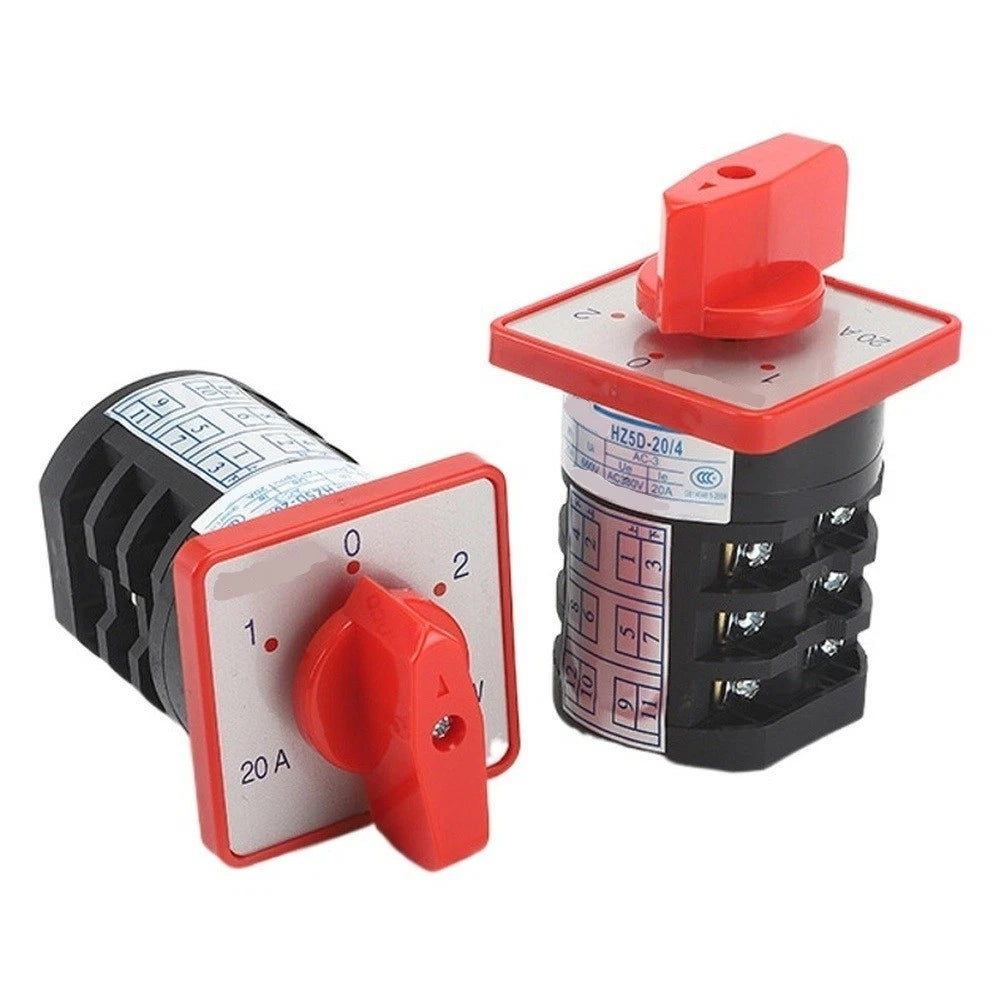 Reversible Motor Switch AC380V 20A 1-0-2 Position 660V Insulation