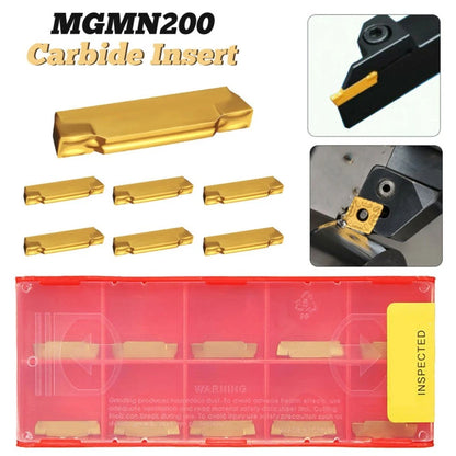 10pcs Indexable Carbide Inserts MGMN200-G for Grooving Cutter