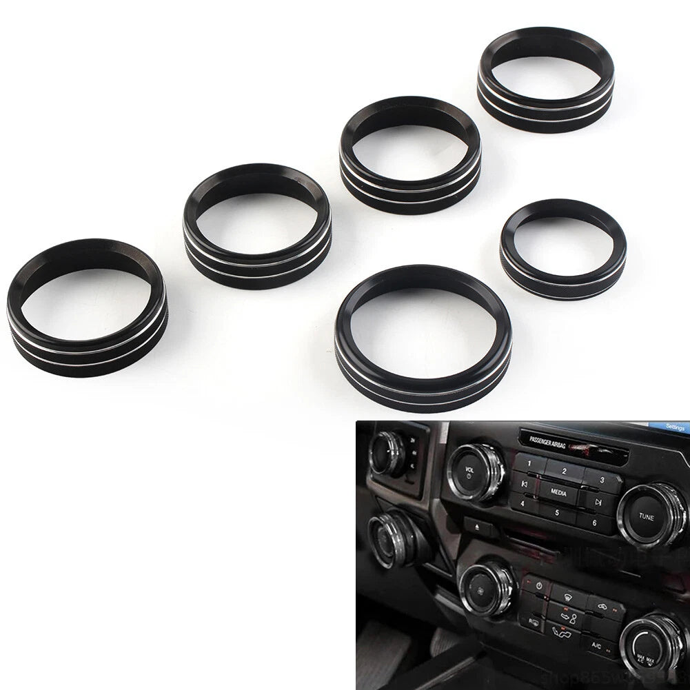 Air Conditioner Switch Knob Trim for Ford F150 XLT (2015–2020) Black