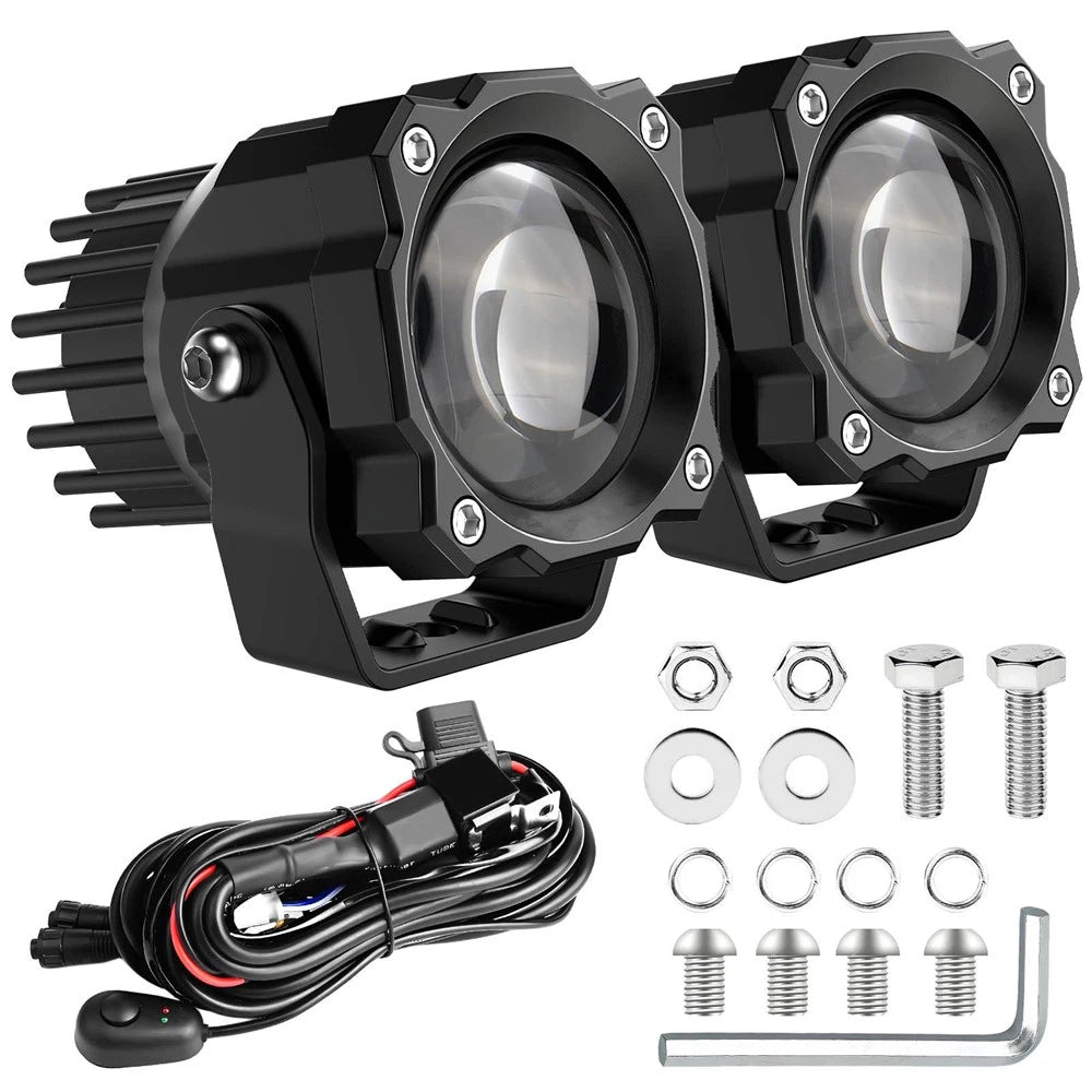 2Pcs 72W Offroad Driving Fog Lamp for Motorcycle SUV