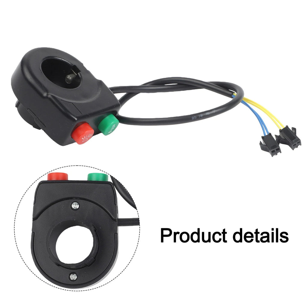Handlebar Switch for Motorcycle ATV (Black/Red)