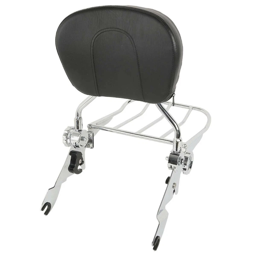 Chrome Sissy Bar Backrest Rack Docking Hardware Kit for Harley Touring (2014–2024)