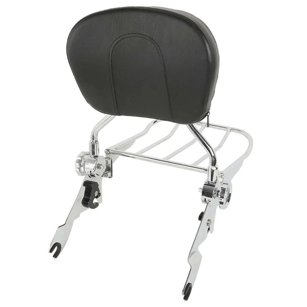 Chrome Sissy Bar Backrest Rack Docking Hardware Kit for Harley Touring (2014–2024)