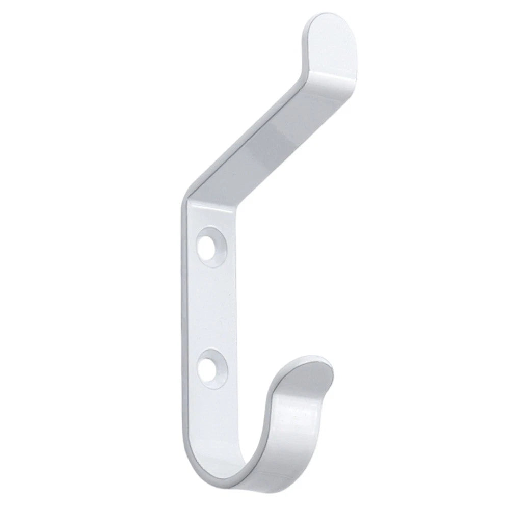 Wall Hook for Coat Hat Scarf Bag - Cold Rolled Steel, 10 kg Load, Black White