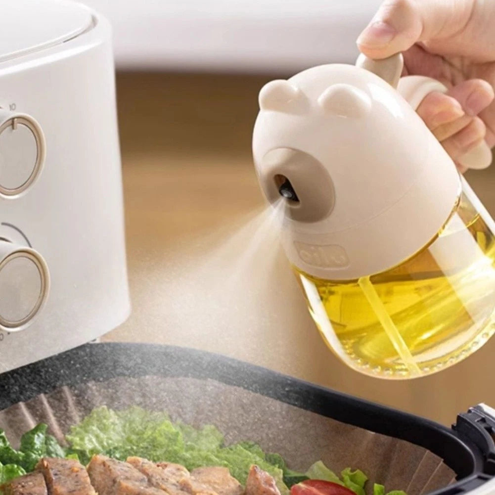 Air Fryer Oil Sprayer Glass Bottle with Press Mist Function