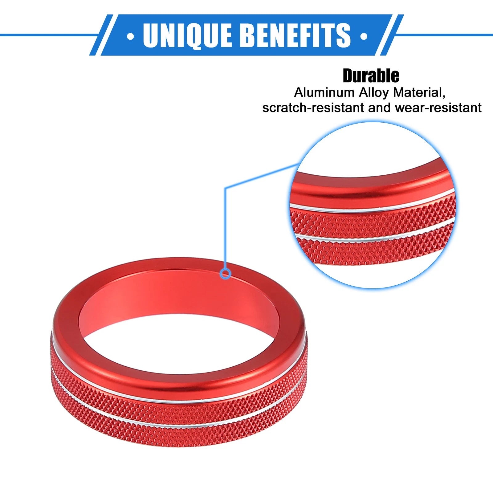 AC Climate Control Knob Rings Set for Toyota Highlander (2020–2023)