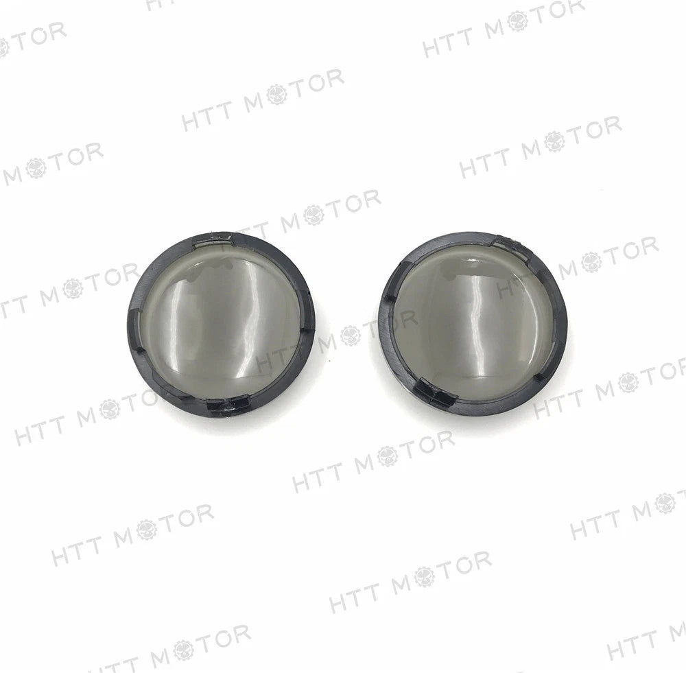 Turn Signal Lens Covers for Harley Softail Dyna Glide Sportsters (2000–2013) Smoke