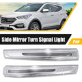 Turn Signal Side Mirror Pair Left Right for Hyundai Santa Fe (2014–2019)