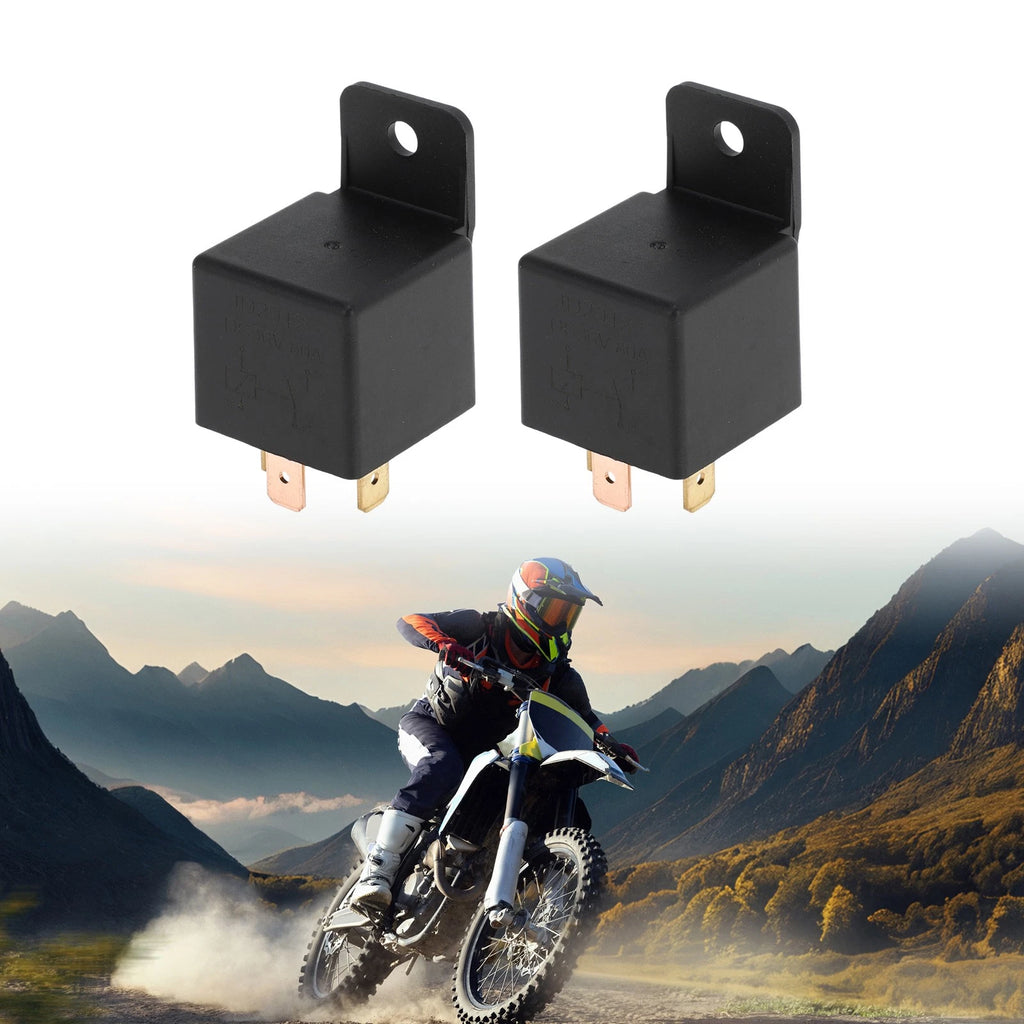 2 Pcs 4-Pin 36V 80A Waterproof Auto Relay for