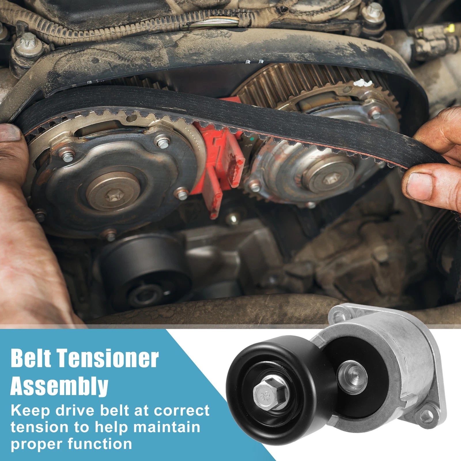 Belt Tensioner Pulley Assembly Replacement for Kia Optima (2016–2020)