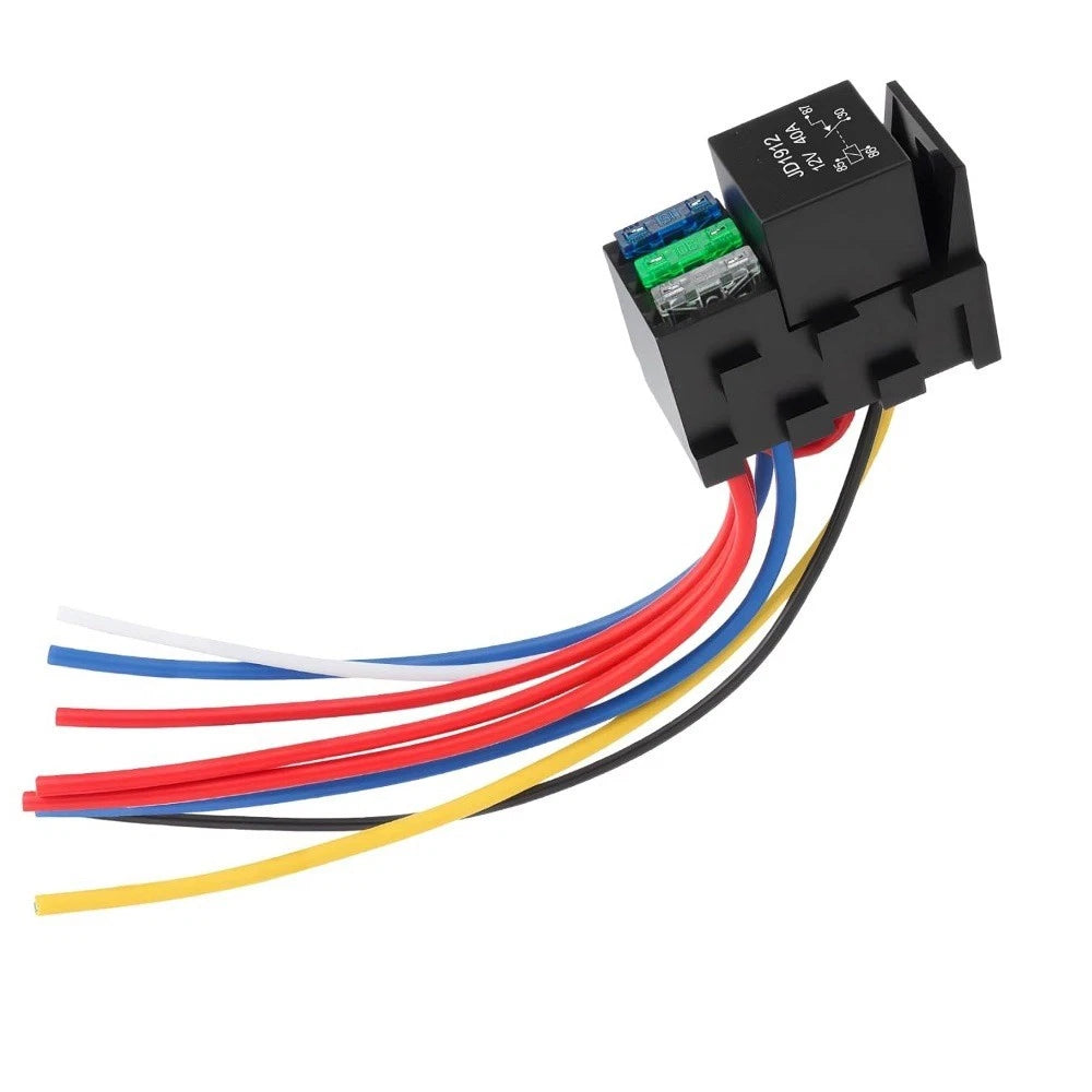 3 Way 4PIN 40A Blade Fuse Relay Kit for Jeep (12V)
