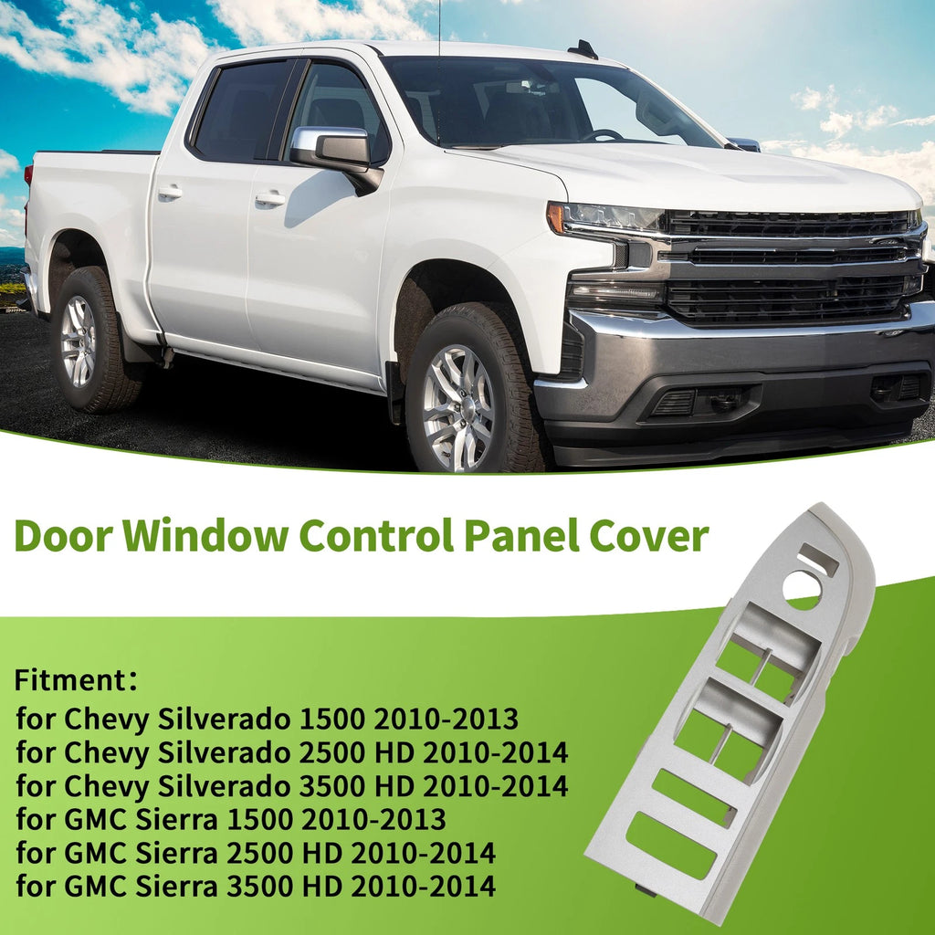 Front Left Window Switch Bezel Cover for Chevy Silverado (No. 20945129)