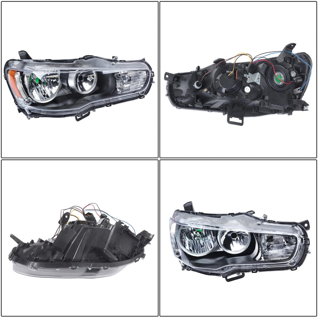 Right Side Halogen Headlight Assembly for Mitsubishi Lancer (2008–2017)