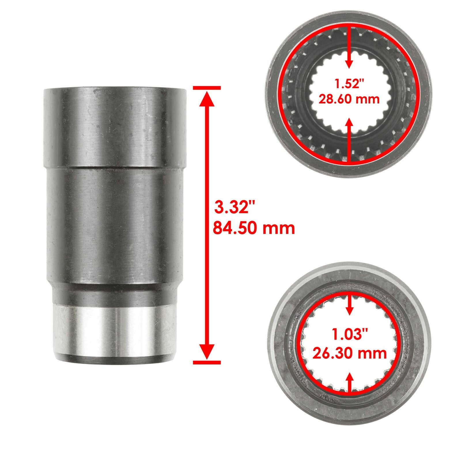 Rear Differential Coupler Joint Replacement for Honda TRX500FA Foreman (2001–2014)