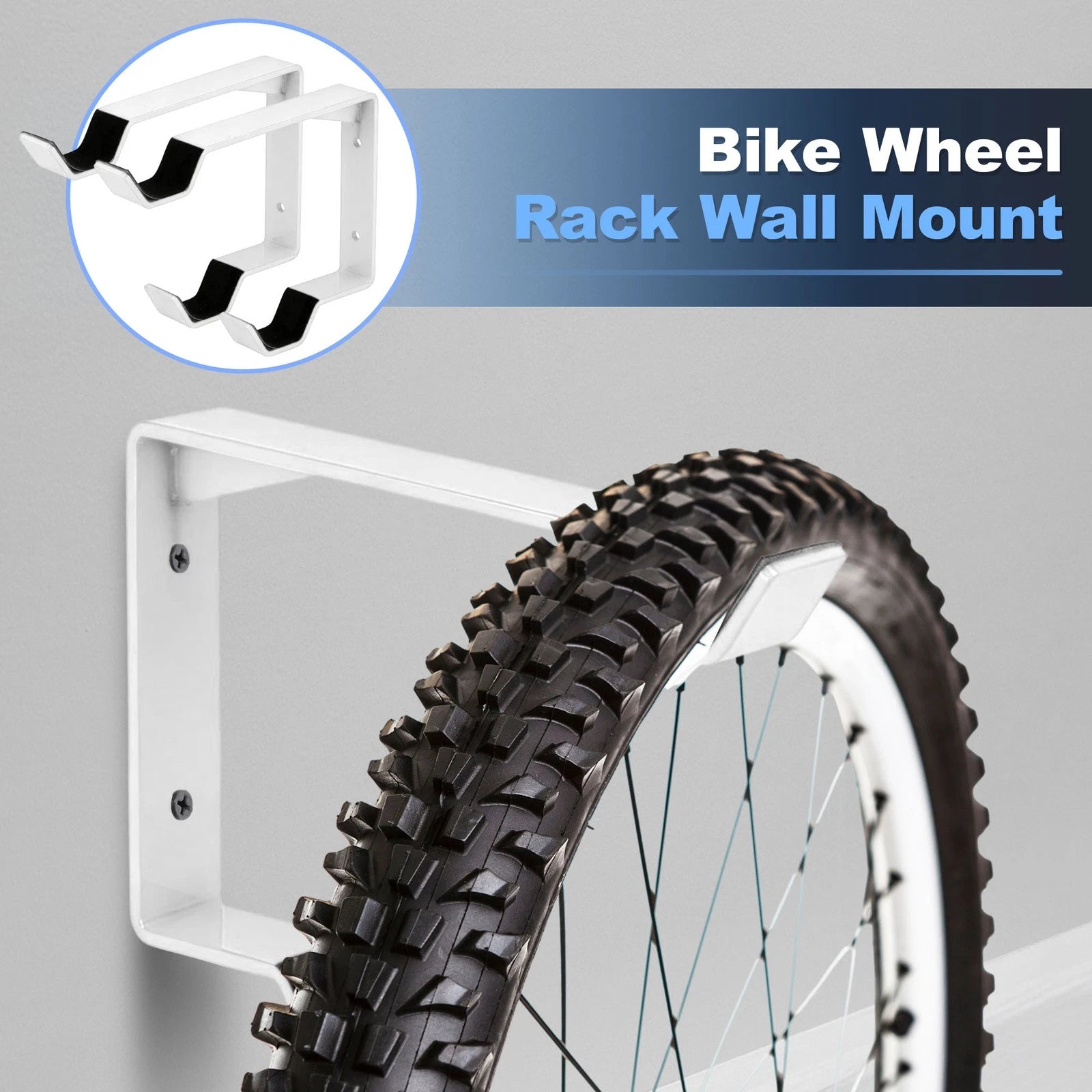 Bike Wheel Rack Wall Mount for Universal Fit (Any Check fitment before purchase, 2010–2025)