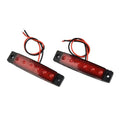 2Pcs 6-LED Waterproof Marker Tail Light for Buses (Most Models)