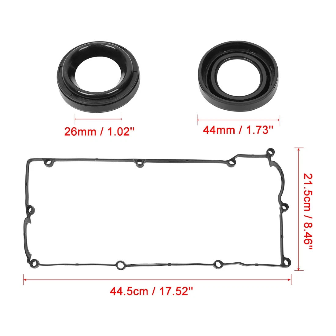 Valve Cover Gasket Set Replacement for Hyundai Accent 1.6L 1.5L (1996–2004)