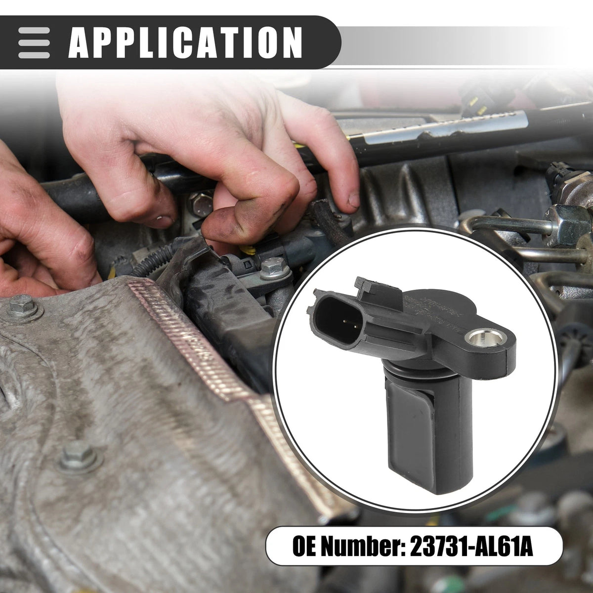 2X Camshaft Position Sensor for Infiniti FX45 (2003–2008) No. 23731-AL61A