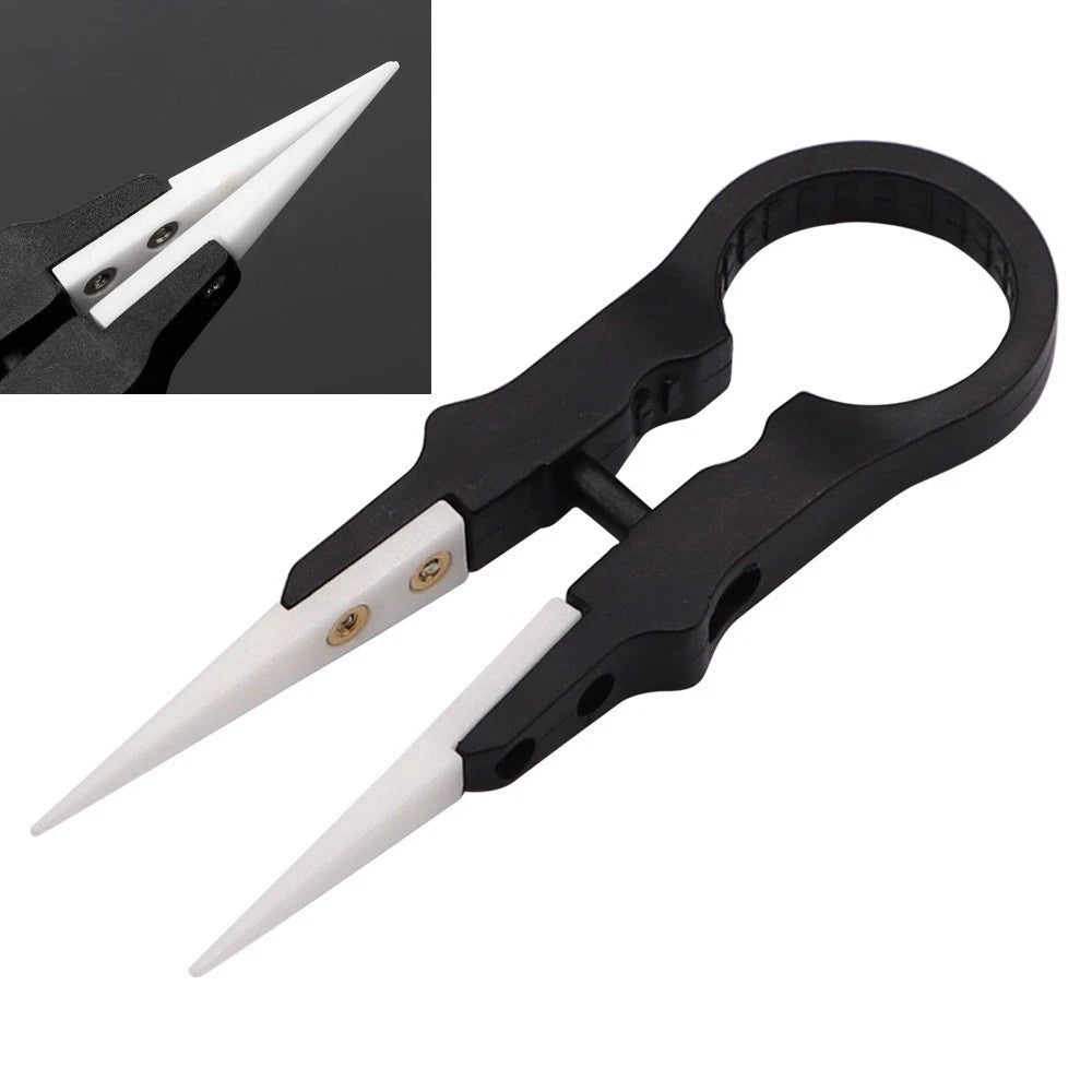 Ceramic Tweezers 8cm for Insulation Multifunctional Use